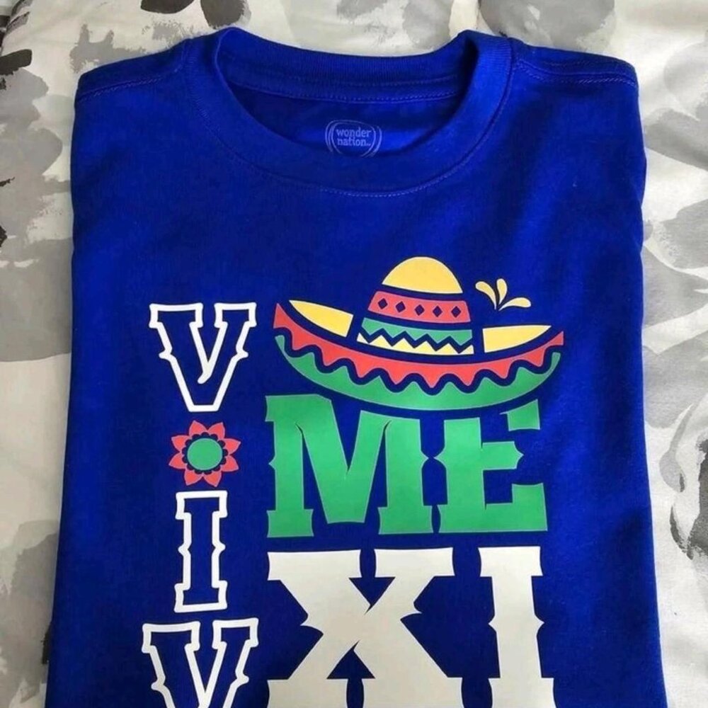 Viva Mexico Kids Tshirt Size X-Small Unissex - Picture 2 of 4